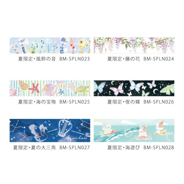 BGM Playing In The Sea Masking Tape — flat lay