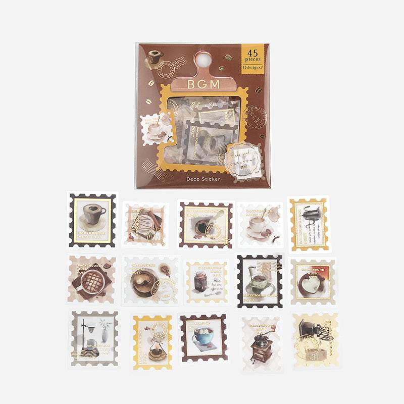 BGM Post Office / Coffee Flake Seal — side view