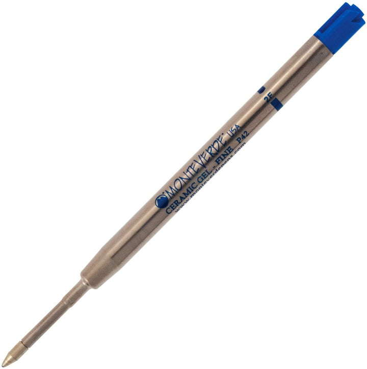 Monteverde Capless Gel Refill To Fit Parker Ballpoint Pen - Blue Fine (Pack of 2) — capped