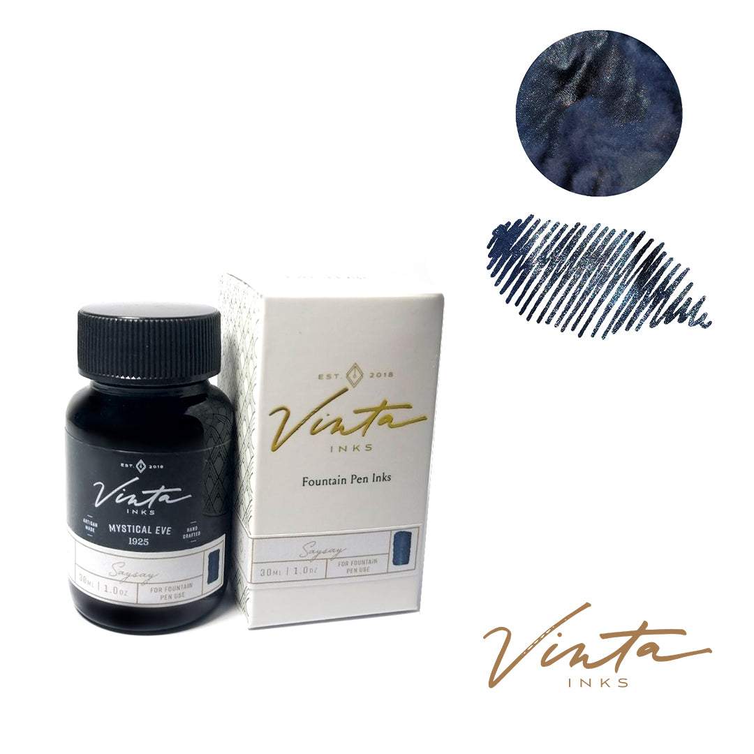 Vinta Inks 30ml Ink Bottle Mystical Eve (Saysay 1925) — bottle at angle