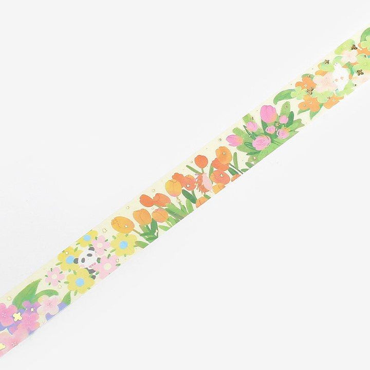 BGM Little World Tulip Garden Masking Tape — applied on surface