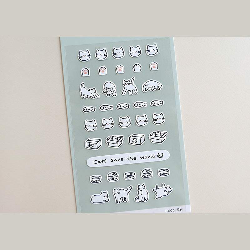 Suatelier Sticker Mini Series - Deco .09 (Cat) — side view