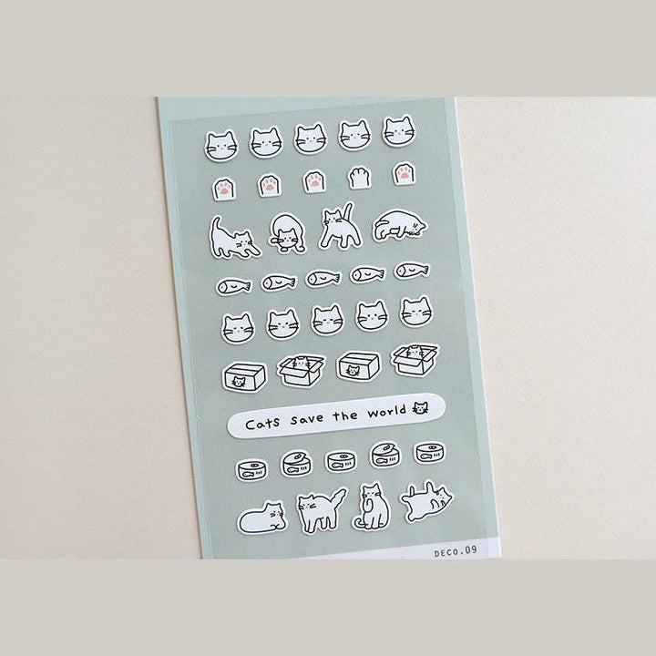 Suatelier Sticker Mini Series - Deco .09 (Cat) — side view