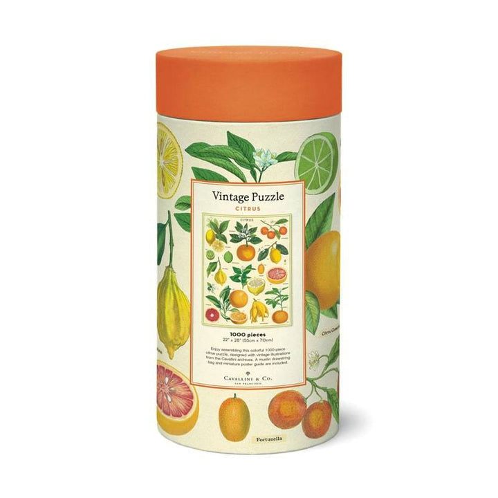 Cavallini Puzzle Citrus — side view