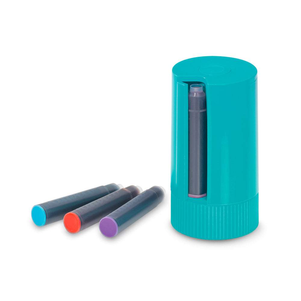 Kaweco Twist & Test Cartridge Dispenser 8 Colours — bottle at angle