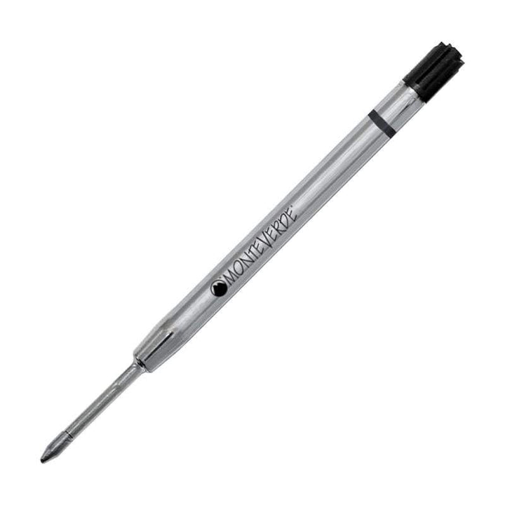 Monteverde Capless Gel Refill To Fit Parker Ballpoint Pen - Black, Broad (Pack of 2) — capped