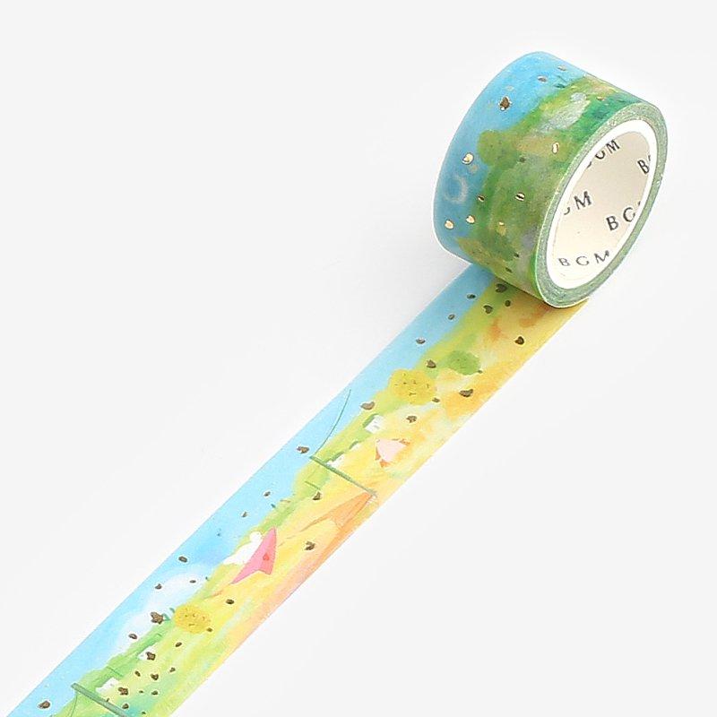 BGM Little World Rural Walkway Masking Tape — pattern detail