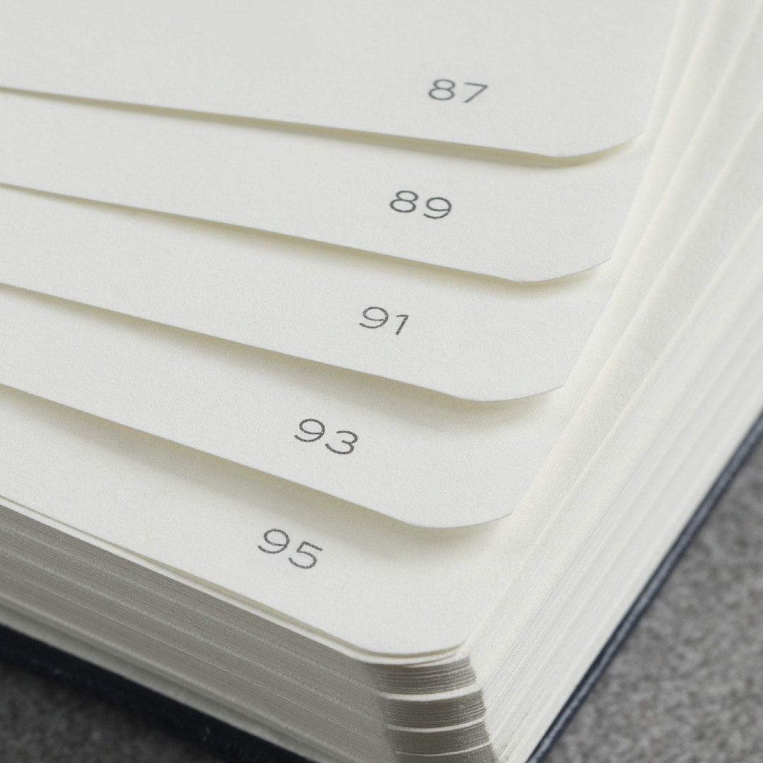 Leuchtturm1917 A5 Medium Softcover Notebook - Dotted / Aquamarine — pocket detail