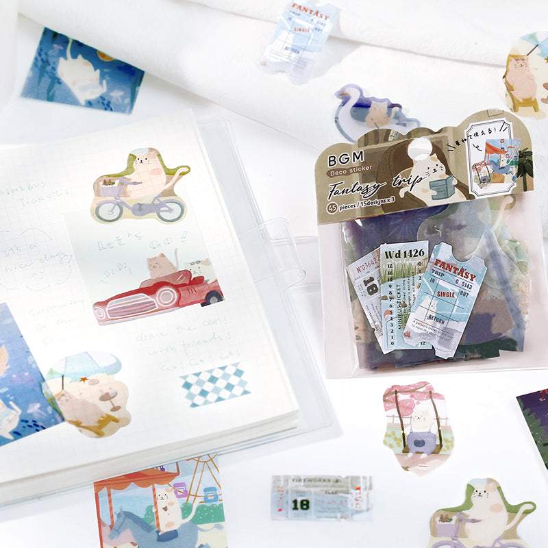 BGM Phantom Journey, Nekoland Tracing Paper — in use