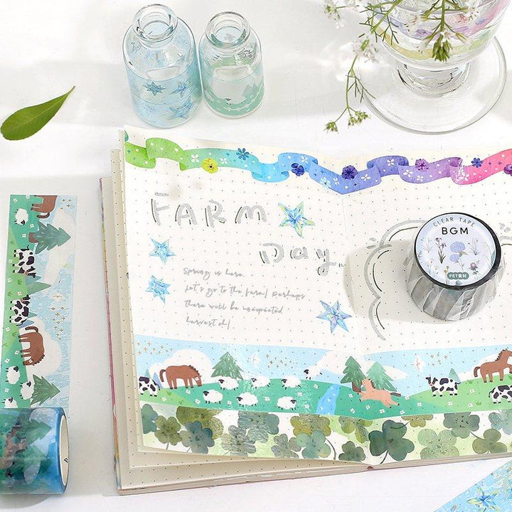 BGM Harvest Moon Clear Tape — roll side