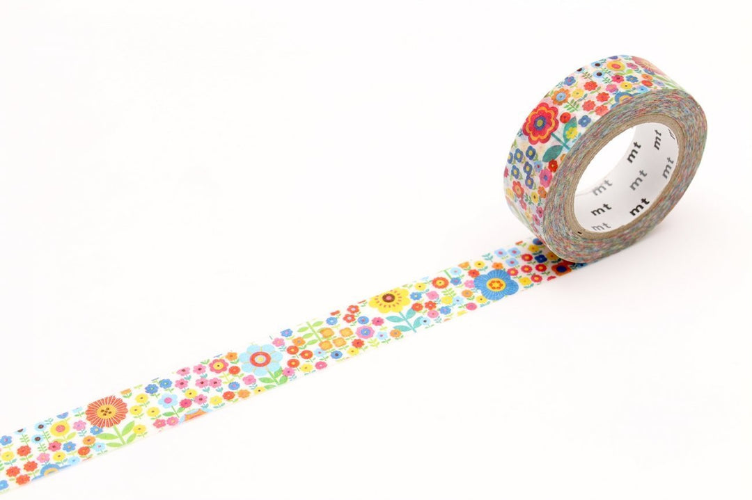 MT EX Washi Tape Mini Flower Garden — pattern detail