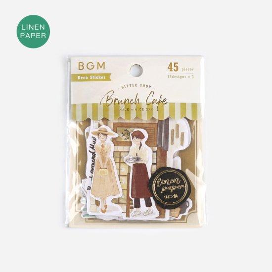BGM Little Shop Brunch Linen Sticker — front view
