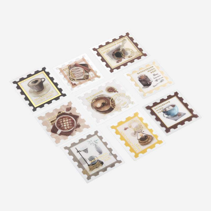 BGM Post Office / Coffee Flake Seal — with packaging