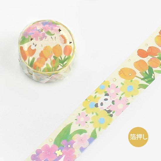 BGM Little World Tulip Garden Masking Tape — roll front