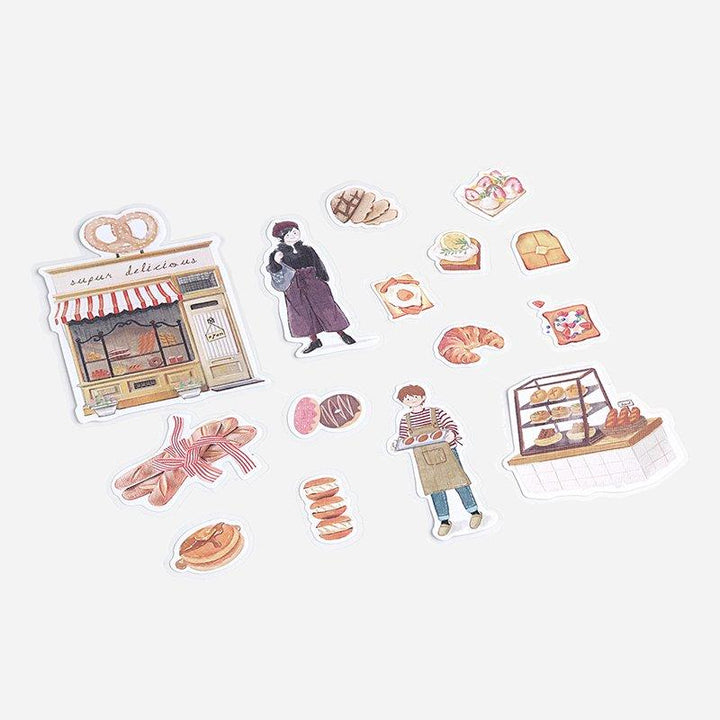 (DC) BGM Little Shop Bakery Linen Sticker — with packaging