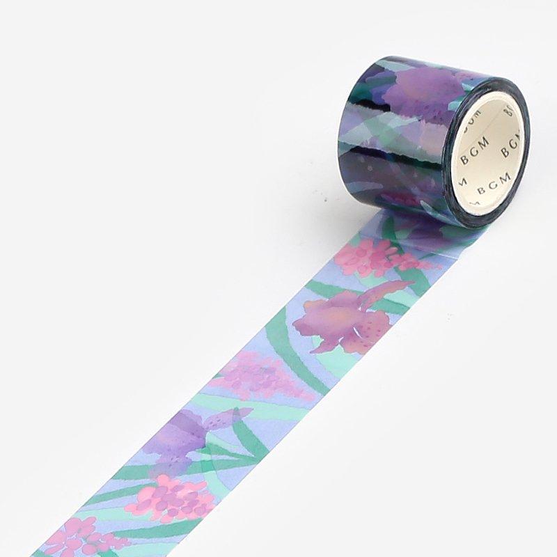 BGM Iris Clear Tape — pattern detail