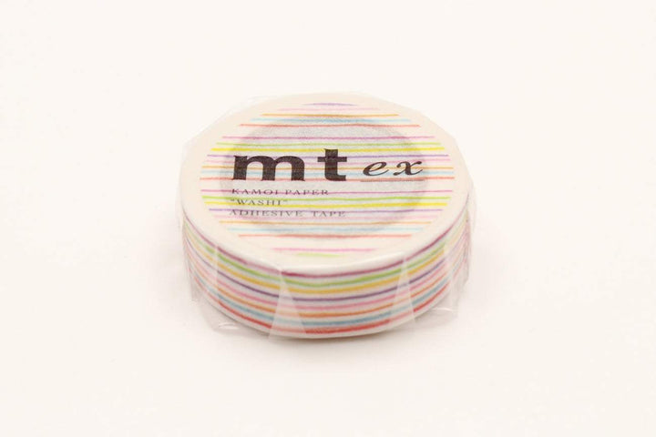 MT EX Washi Tape Iro Enpitsu Border — applied on surface