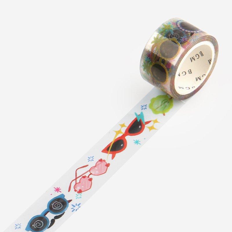 BGM Sunglasses Clear Tape — pattern detail