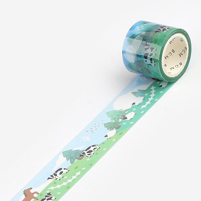 BGM Harvest Moon Clear Tape — pattern detail