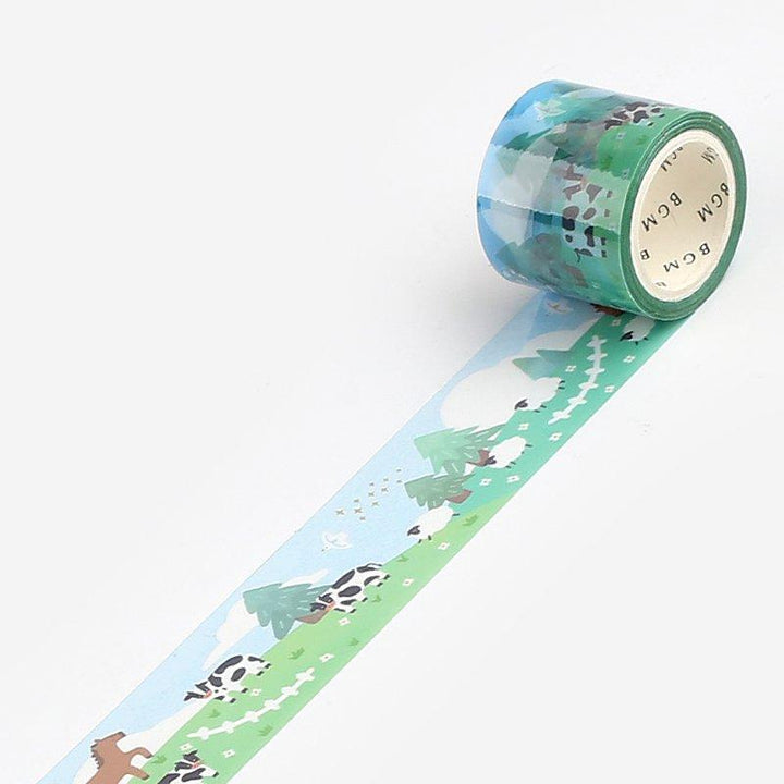BGM Harvest Moon Clear Tape — pattern detail