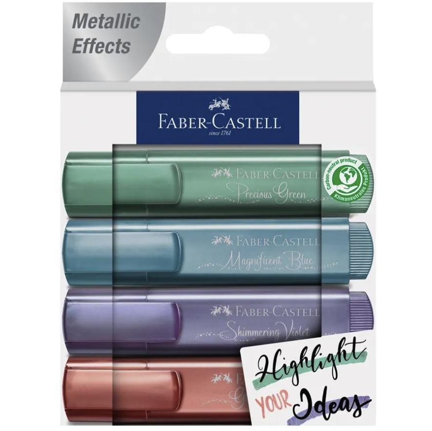 Faber-Castell Highlighter TL 46 Metallic Magnificent Blue — flat lay