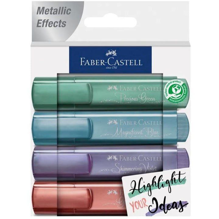 Faber-Castell Highlighter TL 46 Metallic Magnificent Blue — flat lay