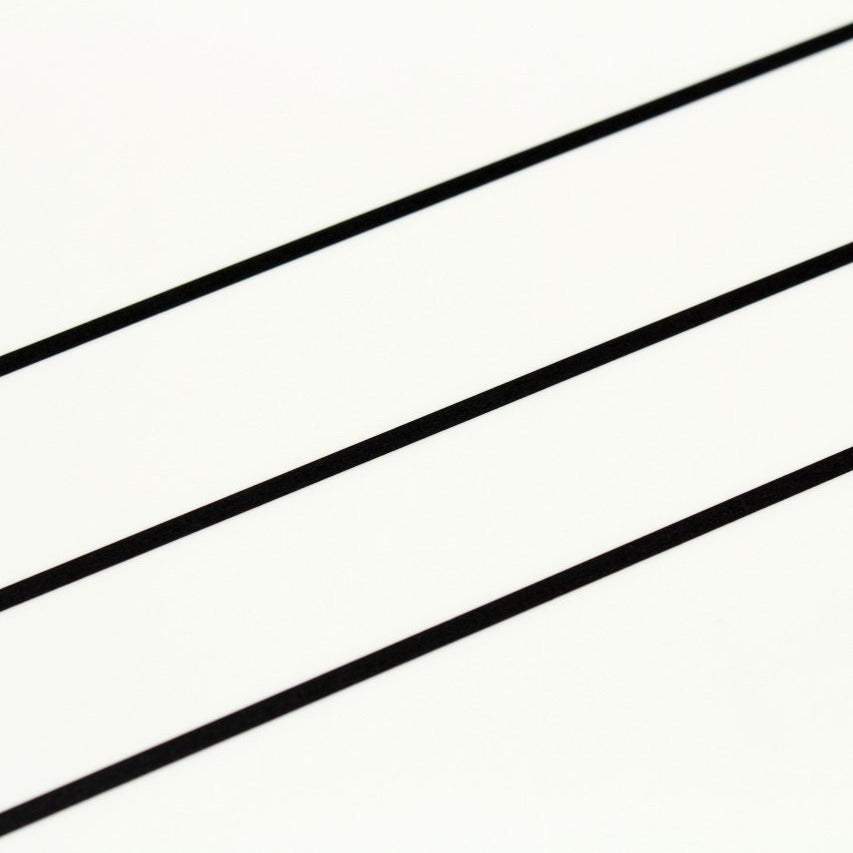 MT Slim 3mm Washi Tape Set - Matte Black (7m) — pattern detail