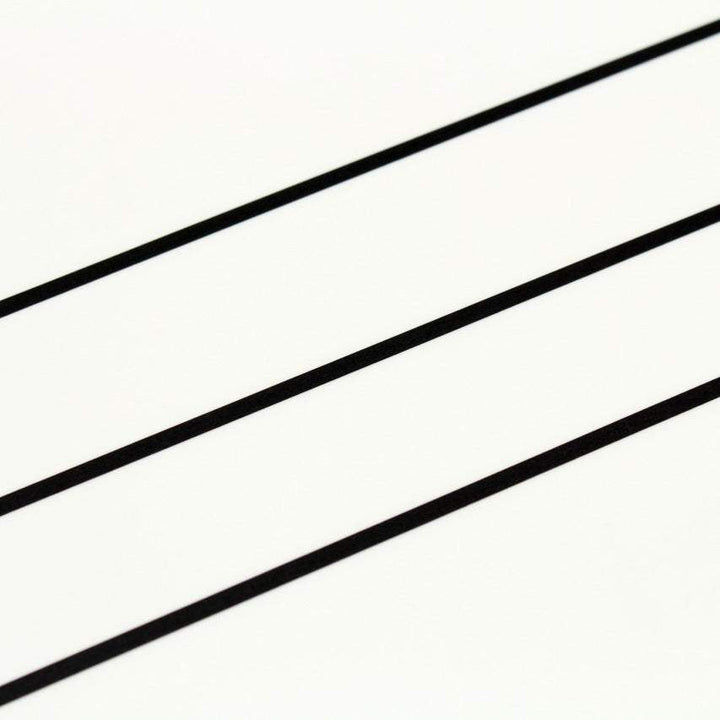MT Slim 3mm Washi Tape Set - Matte Black (7m) — pattern detail