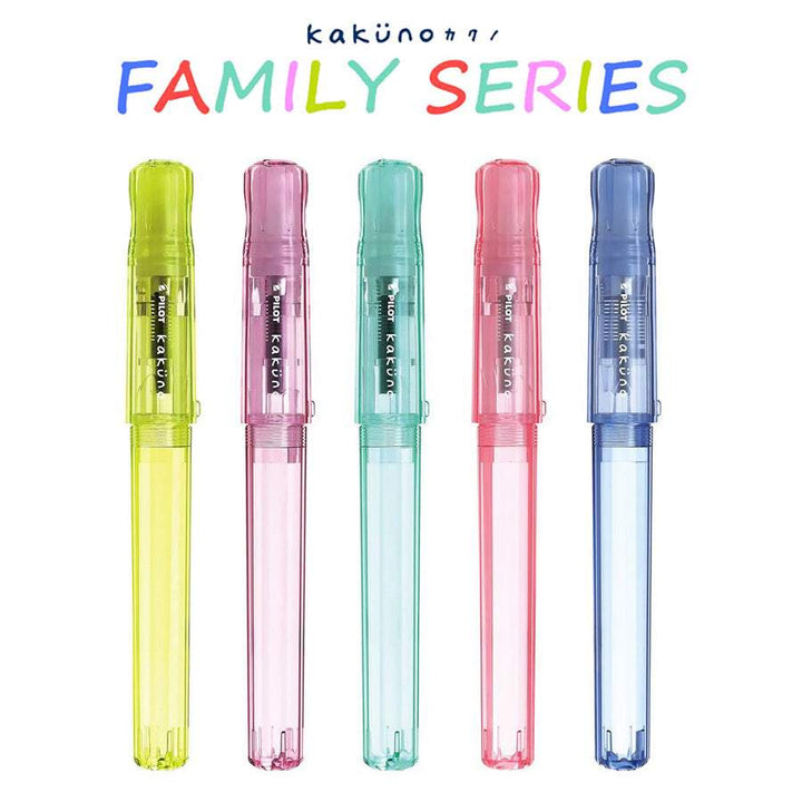Pilot Kakuno Family Series Fountain Pen — uncapped with cap posted