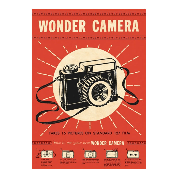 Cavallini Wrapping Paper Wonder Camera — front view