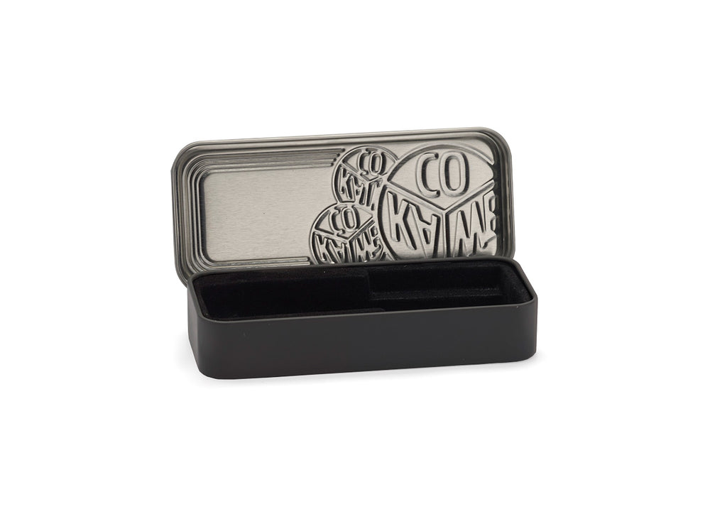 Kaweco Black Tin Box Short — side view