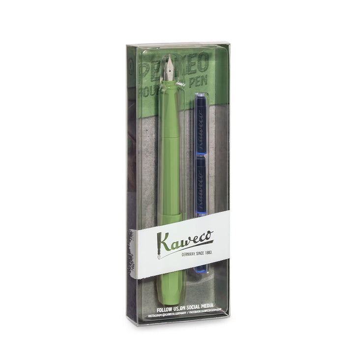 Kaweco Perkeo Fountain Pen - Jungle Green — flat lay