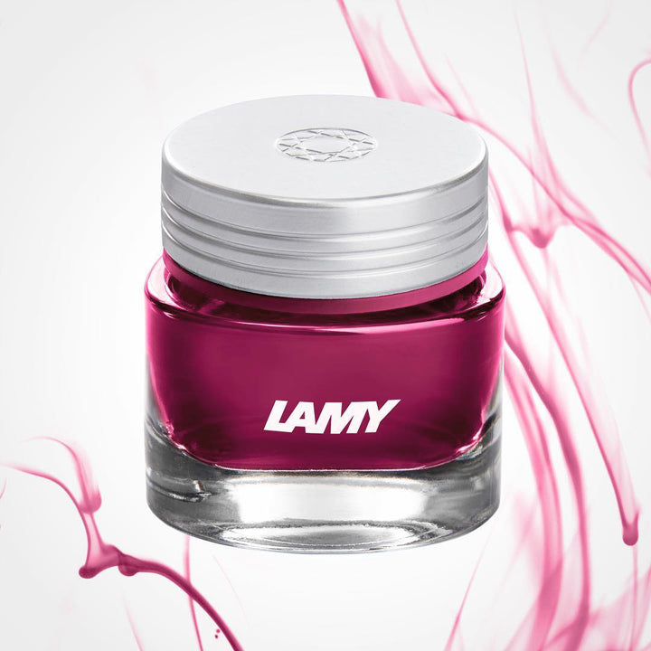 Lamy T53 30ml Crystal Ink Bottle — bottle at angle