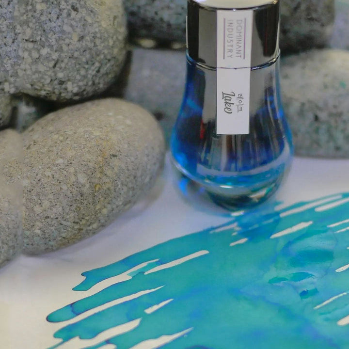 Dominant Industry Standard 25ml Ink Bottle Lake 115 — colour swatch on paper