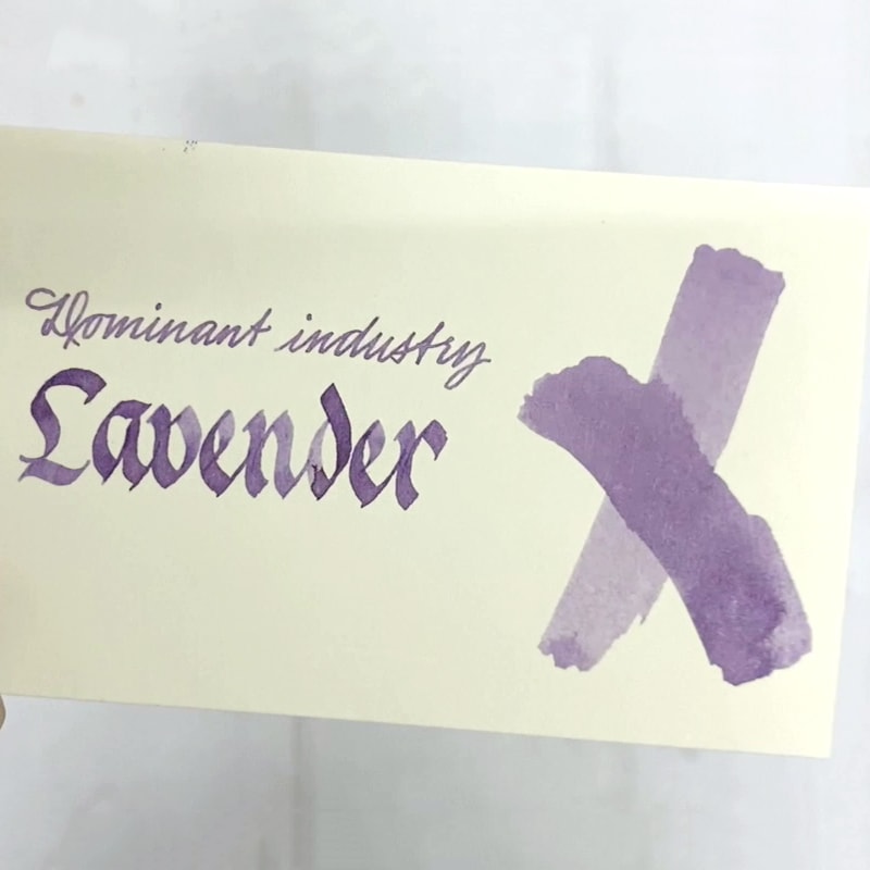 Dominant Industry Pearl 25ml Ink Bottle Lavender 010 — cap detail