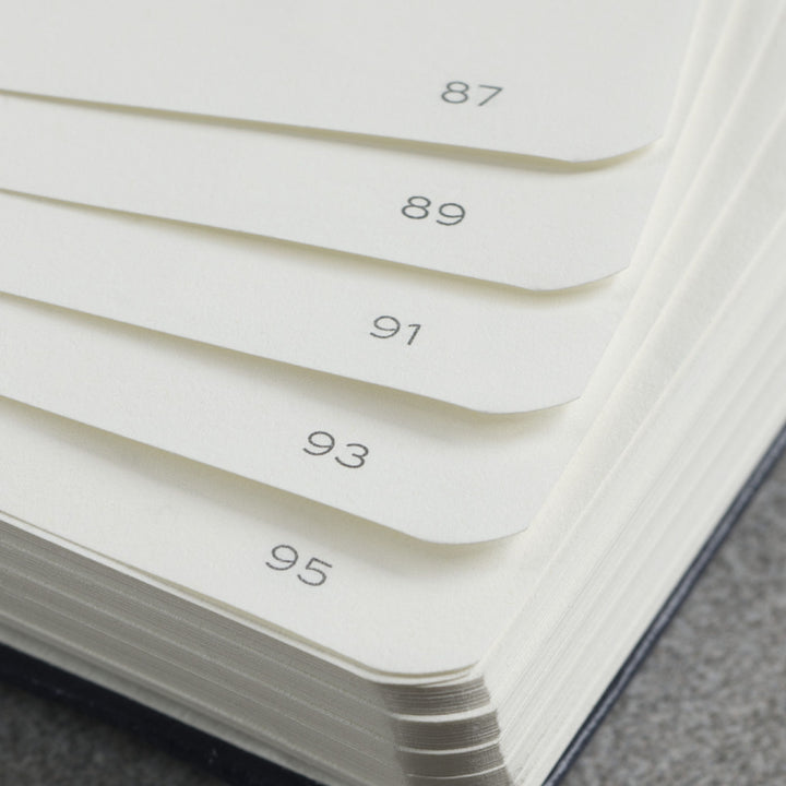 Leuchtturm1917 A5 Medium Hardcover Notebook - Dotted / Vanilla — pocket detail