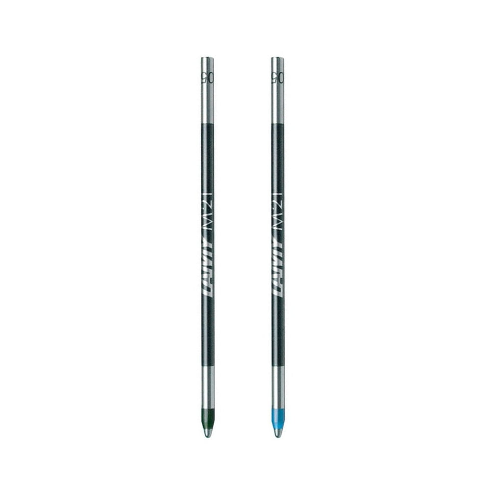 Lamy M21 Ballpoint Pen Refill — uncapped with cap posted