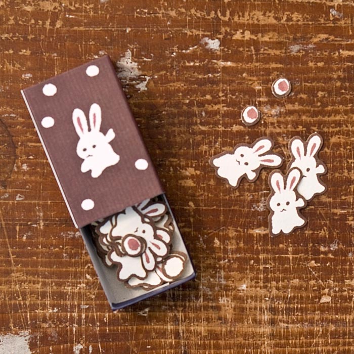 Classiky x Yonagado Matchbox Small Sticker Snowy Day — with packaging