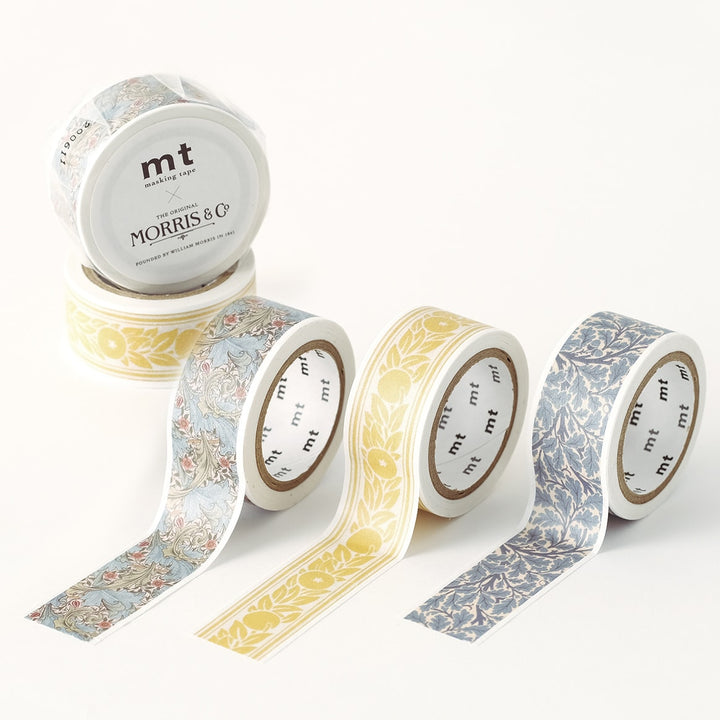 MT x William Morris Washi Tape - Oaktree — roll side
