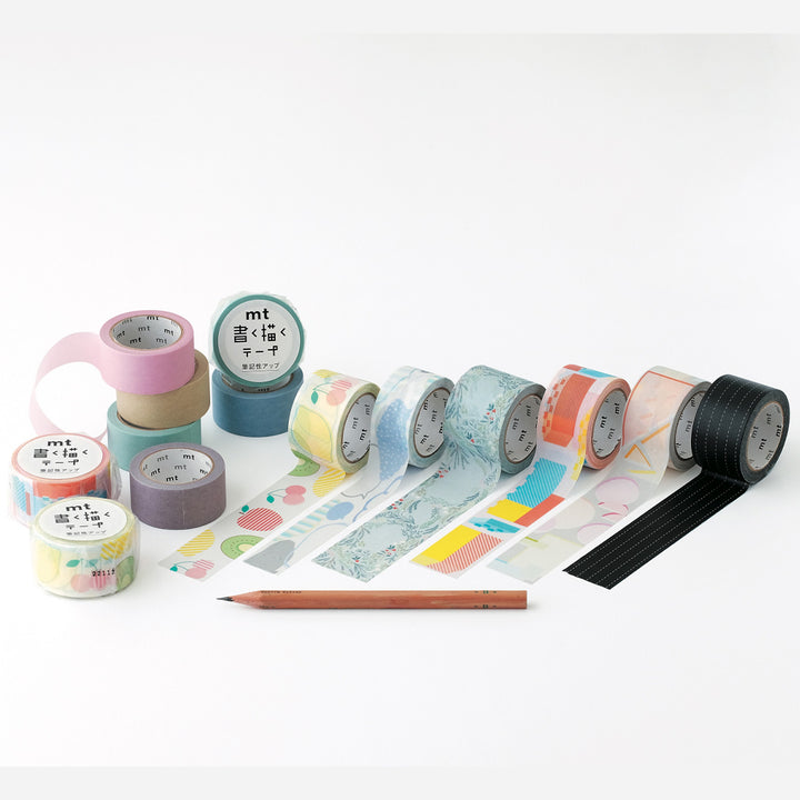 MT KakuKaku Write And Draw Washi Tape - Seasonal Fruits — with packaging
