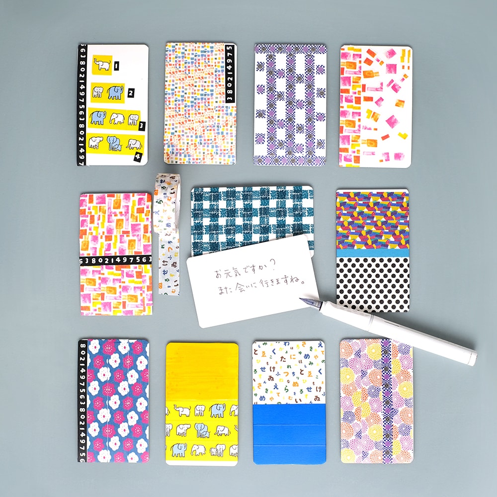 MT x SOU・SOU Washi Tape - Arare Ni Kamon — with packaging