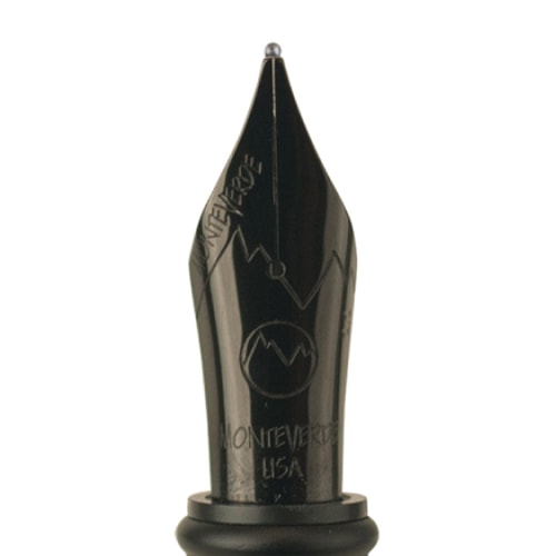 Monteverde Stainless Steel Nib Black — front view