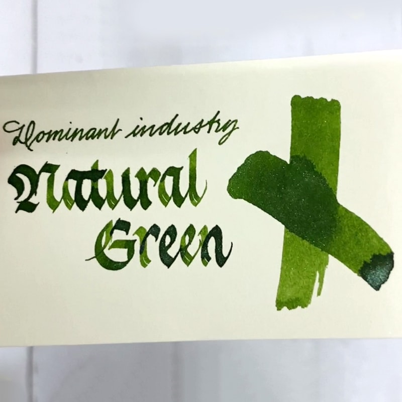 Dominant Industry Pearl 25ml Ink Bottle Natural Green 007 — bottle at angle