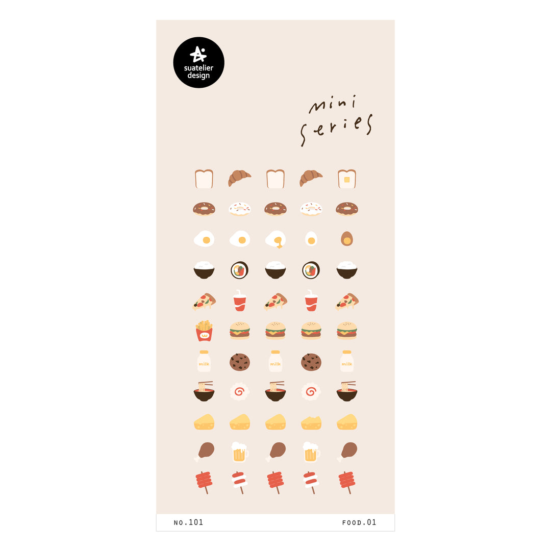 Suatelier Mini Series Sticker - Food.01 Sticker — front view