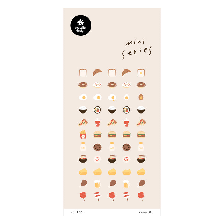 Suatelier Mini Series Sticker - Food.01 Sticker — front view