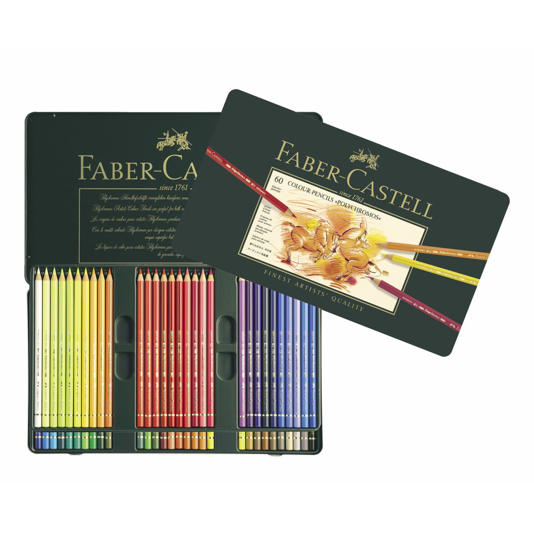 Faber-Castell Polychromos Artist Colour Pencil Set of 60 — lead extended