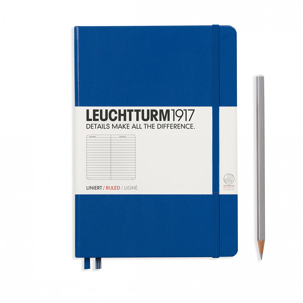 Leuchtturm1917 Hardcover A5 Medium Notebook Royal Blue - Ruled — front cover