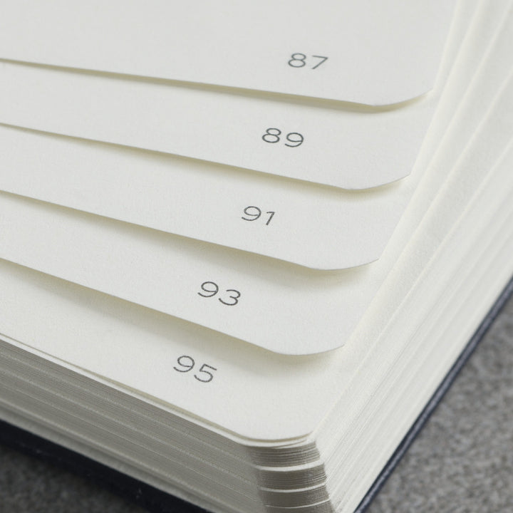 Leuchtturm1917 A5 Medium Hardcover Notebook - Dotted / Rising Sun — spine view