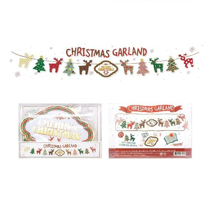 D'Won Bunting Merry Christmas With Reindeers — side view