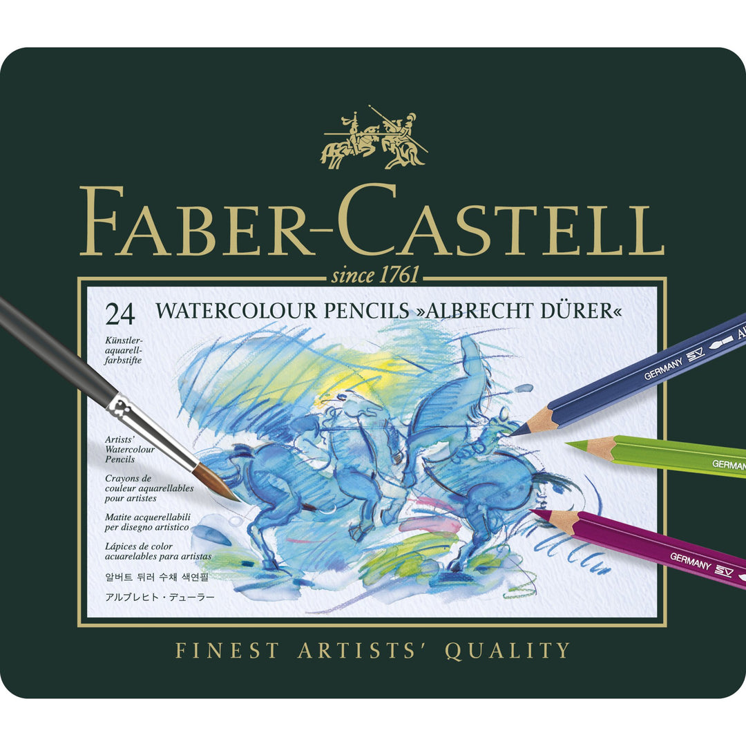 Faber-Castell Polychromos Artist Watercolour Pencil Set of 24 — front view